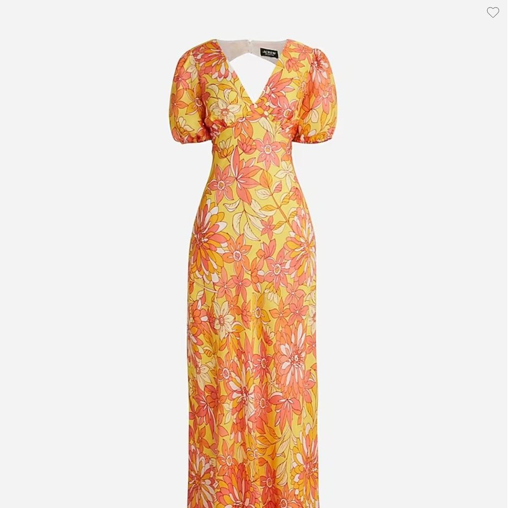 J. Crew Floral Maxi Dress - Yellow and Pink